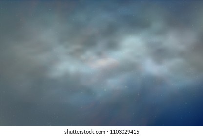 Light BLUE vector layout with cosmic stars. Shining illustration with sky stars on abstract template. Pattern for astrology websites.