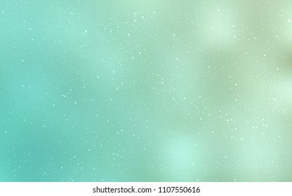 Light BLUE vector layout with cosmic stars. Shining colored illustration with bright astronomical stars. Smart design for your business advert.