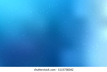 Light BLUE vector layout with cosmic stars. Glitter abstract illustration with colorful cosmic stars. Pattern for futuristic ad, booklets.
