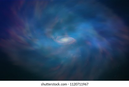 Light BLUE vector layout with cosmic stars. Shining illustration with sky stars on abstract template. Template for cosmic backgrounds.