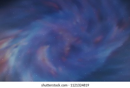 Light BLUE vector layout with cosmic stars. Modern abstract illustration with Big Dipper stars. Smart design for your business advert.