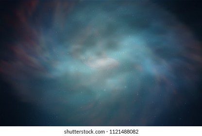 Light BLUE vector layout with cosmic stars. Blurred decorative design in simple style with galaxy stars. Smart design for your business advert.