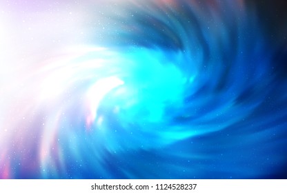 Light BLUE vector layout with cosmic stars. Modern abstract illustration with Big Dipper stars. Smart design for your business advert.