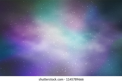 Light BLUE vector layout with cosmic stars. Modern abstract illustration with Big Dipper stars. Best design for your ad, poster, banner.