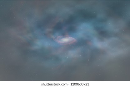 Light BLUE vector layout with cosmic stars. Shining colored illustration with bright astronomical stars. Template for cosmic backgrounds.