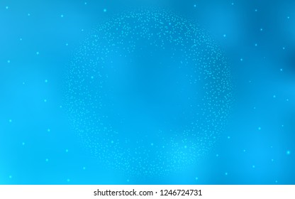Light BLUE vector layout with cosmic stars. Modern abstract illustration with Big Dipper stars. Pattern for astrology websites.