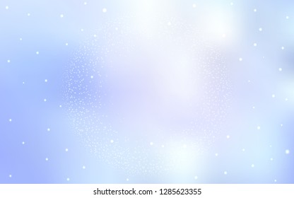 Light BLUE vector layout with cosmic stars. Modern abstract illustration with Big Dipper stars. Smart design for your business advert.
