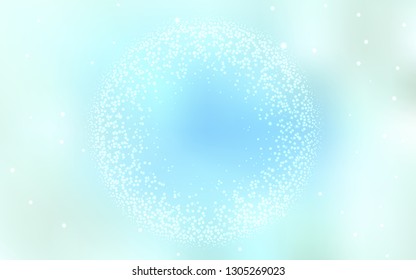 Light BLUE vector layout with cosmic stars. Shining illustration with sky stars on abstract template. Smart design for your business advert.