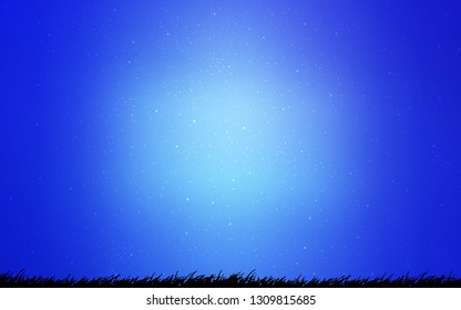 Light BLUE vector layout with cosmic stars. Shining illustration with sky stars on abstract template. Pattern for astrology websites.