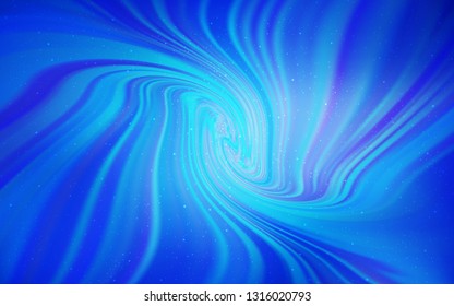 Light BLUE vector layout with cosmic stars. Glitter abstract illustration with colorful cosmic stars. Smart design for your business advert.