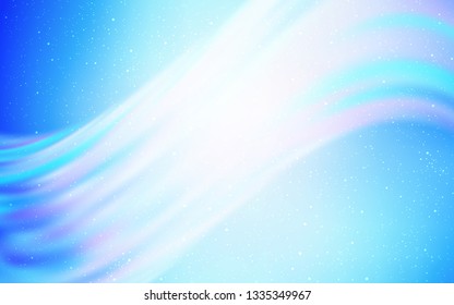 Light BLUE vector layout with cosmic stars. Modern abstract illustration with Big Dipper stars. Pattern for astrology websites.