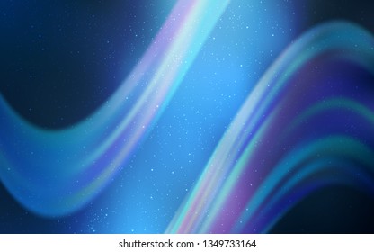 Light BLUE vector layout with cosmic stars. Shining illustration with sky stars on abstract template. Pattern for astrology websites.