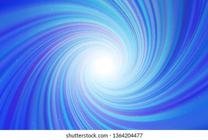 Light BLUE vector layout with cosmic stars. Space stars on blurred abstract background with gradient. Best design for your ad, poster, banner.
