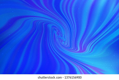 Light BLUE vector layout with cosmic stars. Shining illustration with sky stars on abstract template. Pattern for astronomy websites.