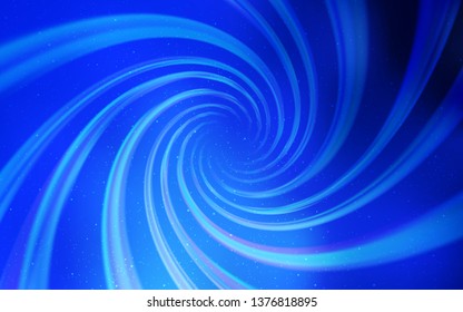 Light BLUE vector layout with cosmic stars. Shining illustration with sky stars on abstract template. Smart design for your business advert.