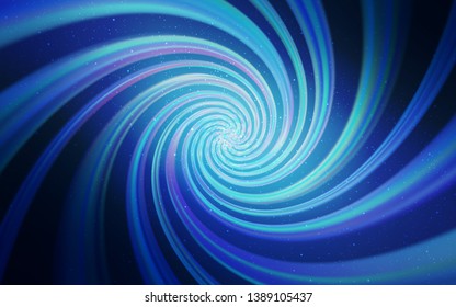 Light BLUE vector layout with cosmic stars. Shining illustration with sky stars on abstract template. Pattern for futuristic ad, booklets.