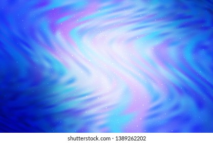 Light BLUE vector layout with cosmic stars. Modern abstract illustration with Big Dipper stars. Template for cosmic backgrounds.