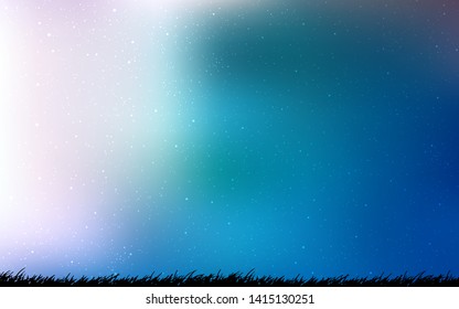 Light BLUE vector layout with cosmic stars. Shining colored illustration with bright astronomical stars. Pattern for astrology websites.
