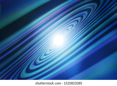 Light BLUE vector layout with cosmic stars. Modern abstract illustration with Big Dipper stars. Template for cosmic backgrounds.