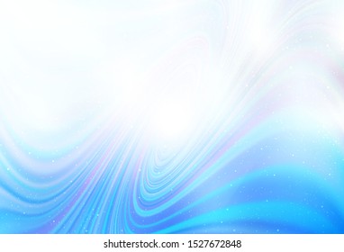 Light BLUE vector layout with cosmic stars. Shining colored illustration with bright astronomical stars. Smart design for your business advert.