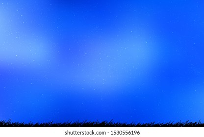 Light BLUE vector layout with cosmic stars. Modern abstract illustration with Big Dipper stars. Pattern for futuristic ad, booklets.