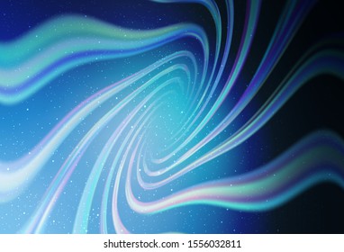 Light BLUE vector layout with cosmic stars. Space stars on blurred abstract background with gradient. Pattern for astronomy websites.