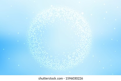 Light BLUE vector layout with cosmic stars. Space stars on blurred abstract background with gradient. Pattern for astrology websites.