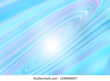 Light BLUE vector layout with cosmic stars. Shining colored illustration with bright astronomical stars. Best design for your ad, poster, banner.