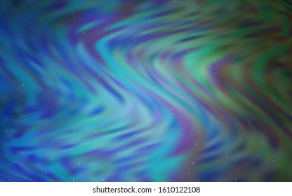 Light BLUE vector layout with cosmic stars. Modern abstract illustration with Big Dipper stars. Template for cosmic backgrounds.