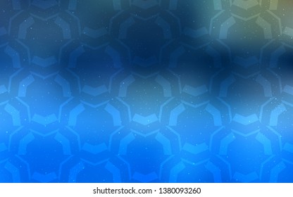 Light BLUE vector layout with curved lines. A sample with colorful lines, shapes. Pattern for your business design.