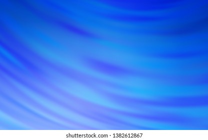 Light BLUE vector layout with curved lines. A shining illustration, which consists of curved lines. Pattern for your business design.