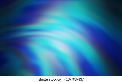 Light BLUE vector layout with curved lines. Geometric illustration in abstract style with gradient.  A completely new template for your design.