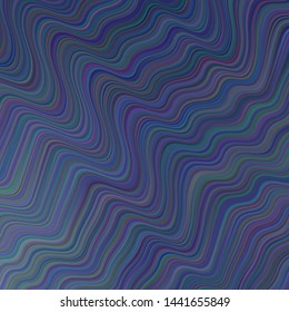 Light BLUE vector layout with curved lines. Modern gradient abstract illustration with bandy lines. Colorful wave pattern for your design.