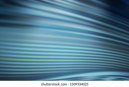 Light BLUE vector layout with curved lines. Shining colorful illustration in simple style. New composition for your brand book.