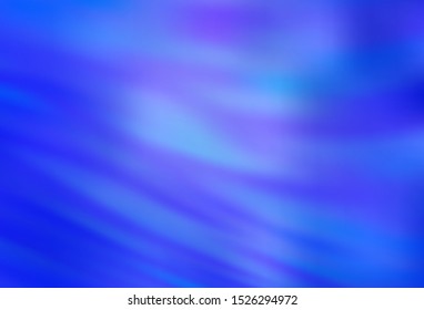 Light BLUE vector layout with curved lines. A shining illustration, which consists of curved lines. Abstract style for your business design.