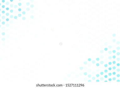 Light BLUE vector layout with curved lines. Colorful illustration in abstract style with gradient. Abstract design for your web site.