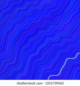 Light BLUE vector layout with curved lines. An elegant bright illustration with gradient. Elegant pattern for a brand book.