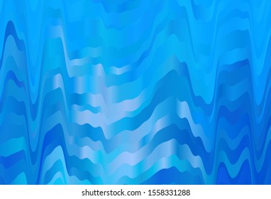 Light BLUE vector layout with curved lines. A circumflex abstract illustration with gradient. A completely new design for your business.