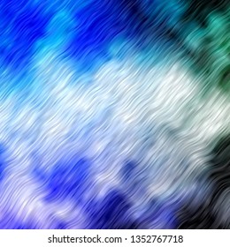 Light BLUE vector layout with curves. Bright sample with colorful bent lines, shapes. Smart design for your promotions.