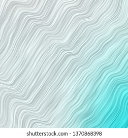 Light BLUE vector layout with curves. Colorful geometric sample with gradient curves.  Pattern for ads, commercials.