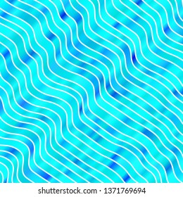 Light BLUE vector layout with curves. Colorful illustration in abstract style with bent lines. Design for your business promotion.