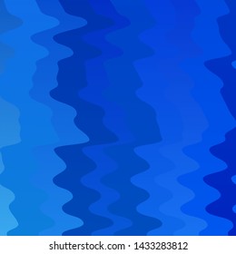 Light BLUE vector layout with curves. Colorful illustration in abstract style with bent lines. Smart design for your promotions.