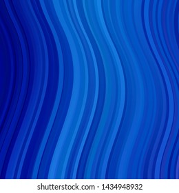 Light BLUE vector layout with curves. Brand new colorful illustration with bent lines. Best design for your posters, banners.