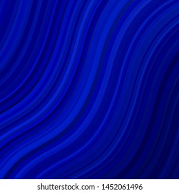 Light BLUE vector layout with curves. Colorful geometric sample with gradient curves.  Template for your UI design.