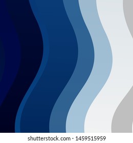 Light BLUE vector layout with curves. Abstract illustration with bandy gradient lines. Pattern for websites, landing pages.