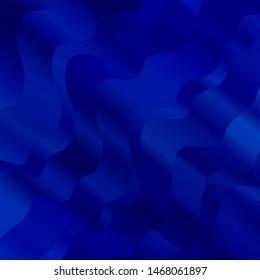 Light BLUE vector layout with curves. Bright illustration with gradient circular arcs. Pattern for busines booklets, leaflets