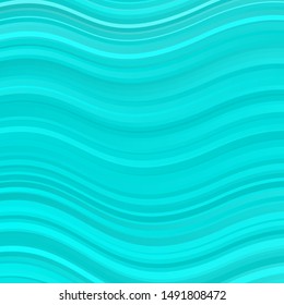 Light BLUE vector layout with curves. Bright illustration with gradient circular arcs. Pattern for ads, commercials.