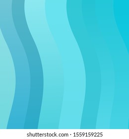 Light BLUE vector layout with curves. Colorful illustration, which consists of curves. Best design for your ad, poster, banner.
