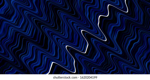 Light BLUE vector layout with curves. Colorful geometric sample with gradient curves.  Design for your business promotion.