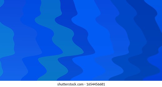 Light BLUE vector layout with curves. Colorful illustration in abstract style with bent lines. Smart design for your promotions.